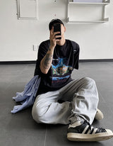 No.8898 museum printing half T (6577808932982)
