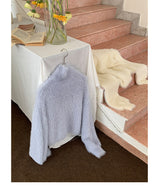 Conch angora turtleneck knit