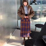 ウィンターチェックスカート