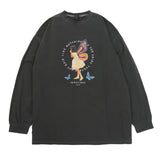 オーバーフィットバタフライピグメントロングスリーブ / Overfit Butterfly Pigment Long Sleeve
