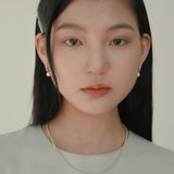 フープパールピアス / hoop pearl earring