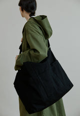 ユニセックスカンバスバッグ/unisex canvas bag black