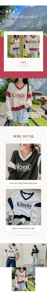 Kitchen Colored V-Neck Sweatshirt