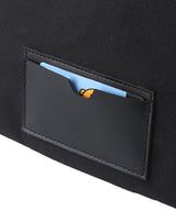 METAL TWO BUCKLE MESSENGER BAG (BLACK) (6586499661942)