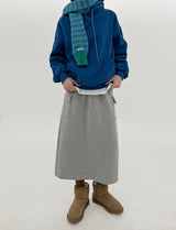 グリークブラッシュフーデッドTシャツ/Greek Brushed Hooded T-Shirt (3color)