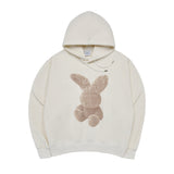 クリームファジーラビットフーディー CREAM