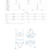Bust Cross One Piece Swimsuit SW19186F