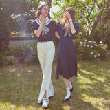 リボンセーラートップ / Ribbon Sailor Top (GINGHAM)