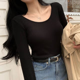 [BELLIDE MADE] SWING RIB CROPED LONG-Sleeved T-SHIRT