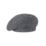 Stud Logo Wool Knit Beret Darkgray