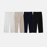 クーリングアイスツータックバンディングワイドパンツ / LMN Cooling Ice Two Tuck Banding Wide Pants (4 colors)