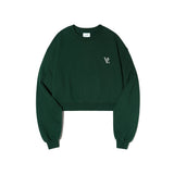 VZ Printing Crop Sweat Shirts Green