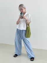 Natural Sleeky string pants