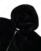 UI Mink Fur Hood Zip-Up Jumper (4 colors)