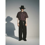 マティックスリラックスベルトパンツ / MATIX RELAXED BELTED PANTS_BK