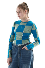 CHECK HOLE KNIT