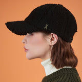 Stud Logo Over Fit Fleece Ball Cap Black