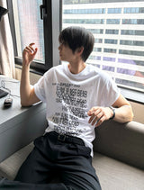 パンクレタリングTシャツ
