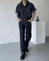 ノンフェードリネンショートスリーブシャツ/MG516 Non-Fade Linen Short-Sleeved Shirt (2 colors)