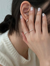 [92.5silver] ドットパールピアス