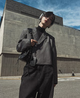 ルシッドクロップラップブレザー / [自主製作] Lucid crop wrap blazer (2 color)