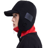 EAR FLAP CAP BLACK