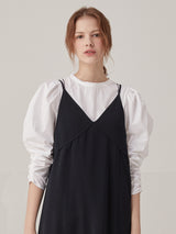 2 way volume blouse - White (6671608381558)