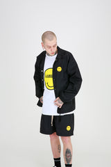 SMILE COACH JACKET (BLACK) (6699088543862)