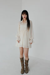 ダスティーラッフルワンピース / Dusty Ruffle One Piece (3color)