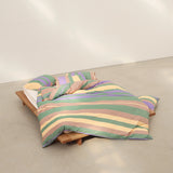 Iris green duvet cover Qsize(200x230cm)