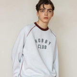 ホビークラブラグランスウェットシャツ/HOBBYCLUB RAGLAN SWEATSHIRT_BURGUNDY
