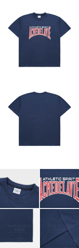 バーシティロゴエンボスプリント半袖Tシャツ