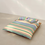 Iris green duvet cover Qsize(200x230cm)