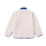 Our Story Fleece Zipup Jacket - White (6624497139830)