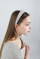 モダンストライプヘアバンド / Modern Stripe HairBand Ivory