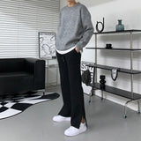 UI ブーツカットスリットパンツ / UI Bootcut Slit Pants (2 colors)