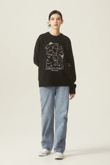 ガーデンパーティードローイングラウンドニット / GARDEN PARTY DRAWING ROUND KNIT - 4COLOR