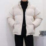 [Unisex] 2wayベルベットショートダウンジャケット