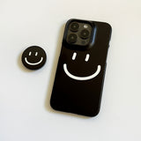 スマイルブラック (マットフォーンケース)