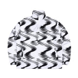 ウェーブフリースプルオーバー / BSR2223FWPO001 ZGZG WAVE FLEECE PULLOVER BLACK WHITE