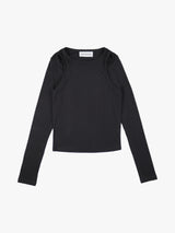 レイヤードカットアウトTシャツ