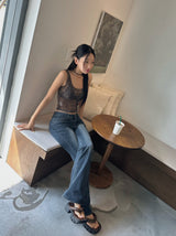 mood sheer sleeveless top