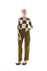 CHECK HOLE KNIT