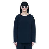 ウーブンTシャツ　ネイビー