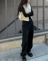 Black denim pants