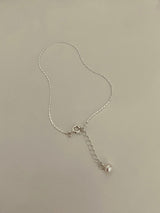 (silver925) Pearl drop bracelet