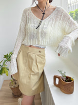 ピンタッククラシックスカート / Pintuck Classic Skirt (2color)