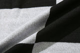 チェッカーボードジャカードマフラー/CHECKER BOARD JACQUARD MUFFLER_BLACK