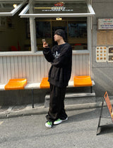 ピンタックワイドバンディングパンツ