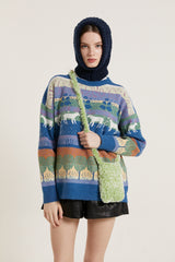 KNITTING FUR BAG_GREEN